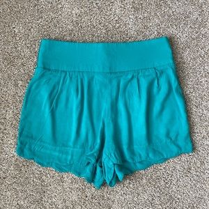 Charlotte Russe Scallop Hem Shorts